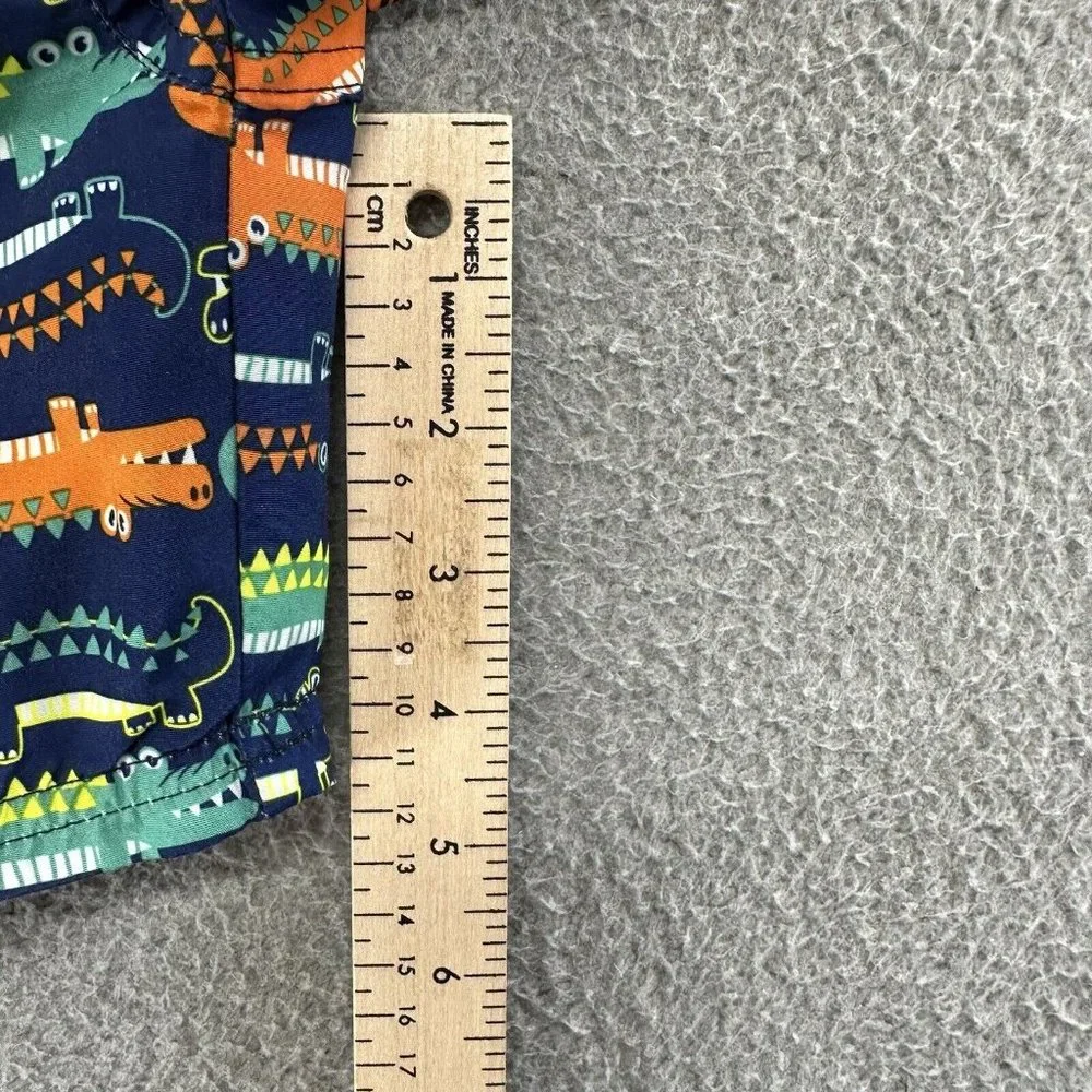 Quad‎ Seven Swim Trunks Baby Boys 24 Months Blue Alligator Swim Shorts Size 24M